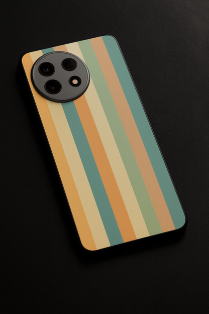 Abstract Strips Premium Glass Back Cover For One Plus 13, 12, 11, 10, Nord Series