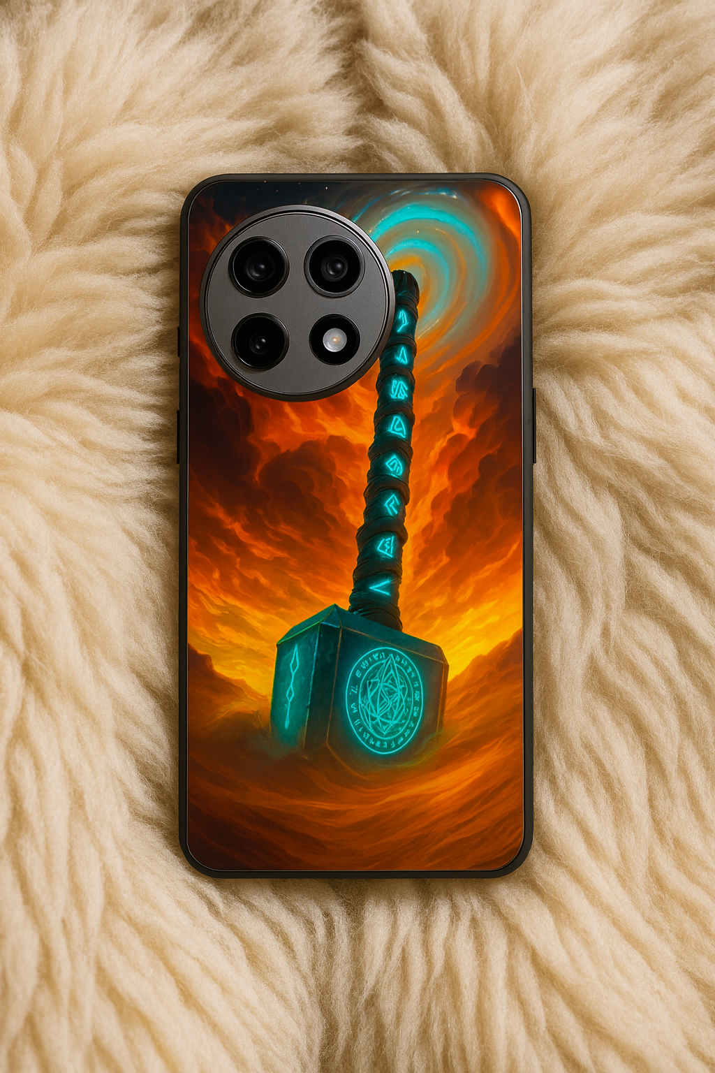 Mjolnir is it You Premium Glass Back Cover For One Plus 13, 12, 11, 10, Nord Series