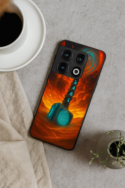 Mjolnir is it You Premium Glass Back Cover For One Plus 13, 12, 11, 10, Nord Series