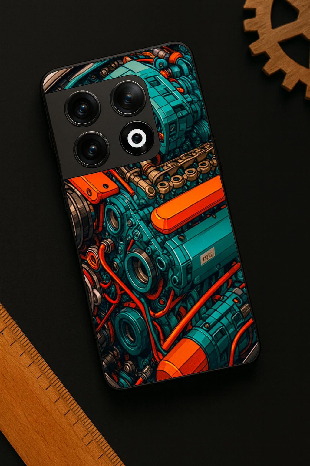 Aesthetic Engine-ry Premium Glass Back Cover For One Plus 13, 12, 11, 10, Nord Series