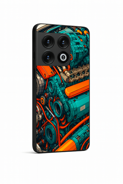 Aesthetic Engine-ry Premium Glass Back Cover For One Plus 13, 12, 11, 10, Nord Series
