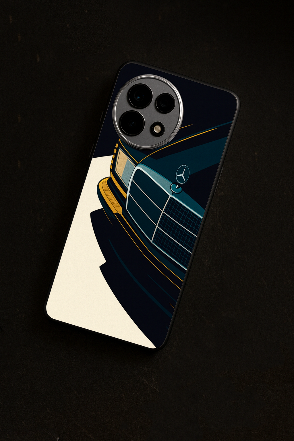 Minimal Car Sketch Premium Glass Back Cover For One Plus 13, 12, 11, 10, Nord Series