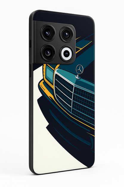 Minimal Car Sketch Premium Glass Back Cover For One Plus 13, 12, 11, 10, Nord Series