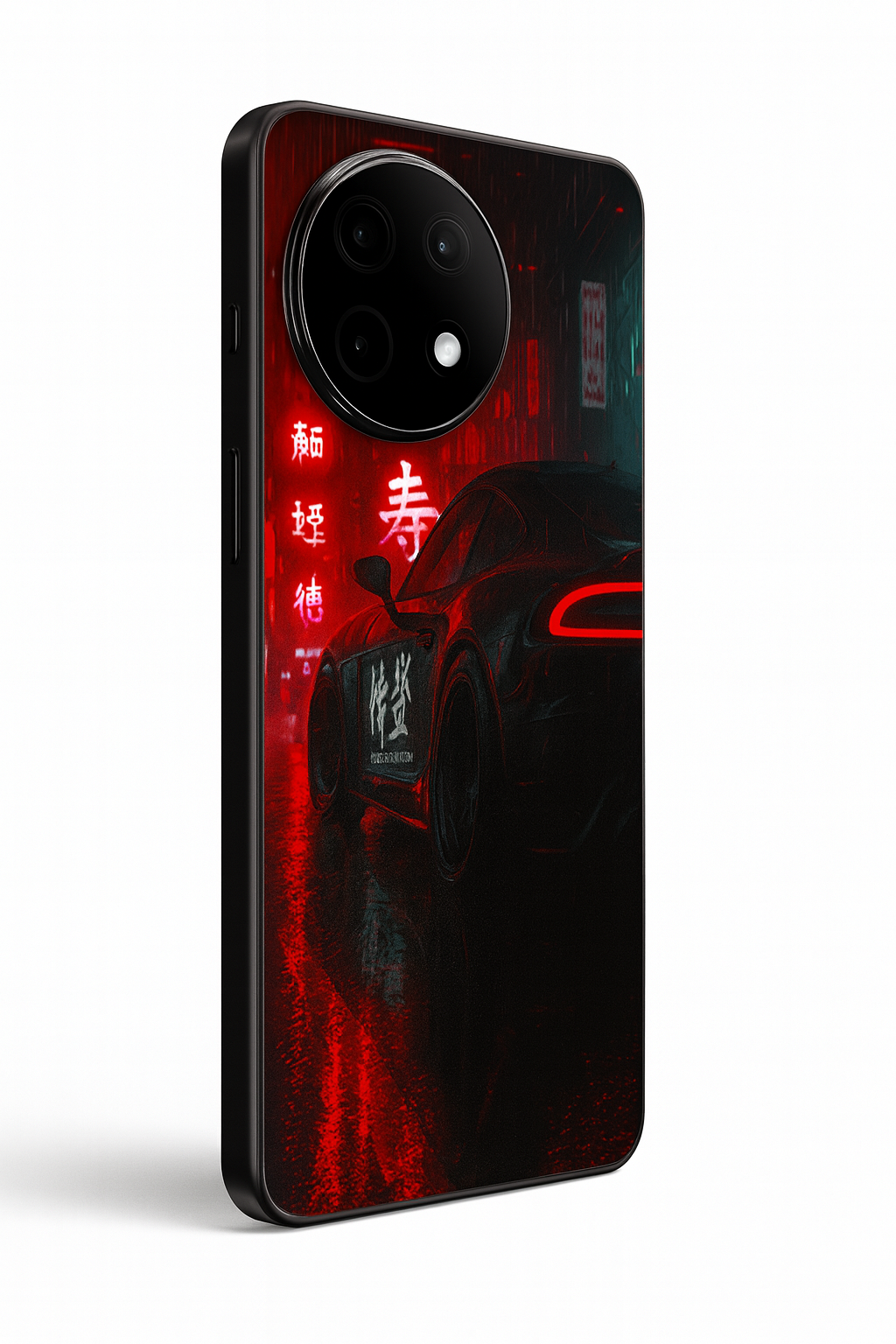 Aesthetic Car Focus Premium Glass Back Cover For One Plus 13, 12, 11, 10, Nord Serie