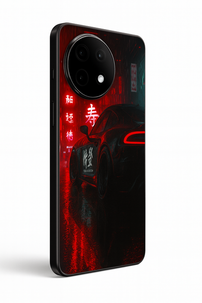 Aesthetic Car Focus Premium Glass Back Cover For One Plus 13, 12, 11, 10, Nord Serie