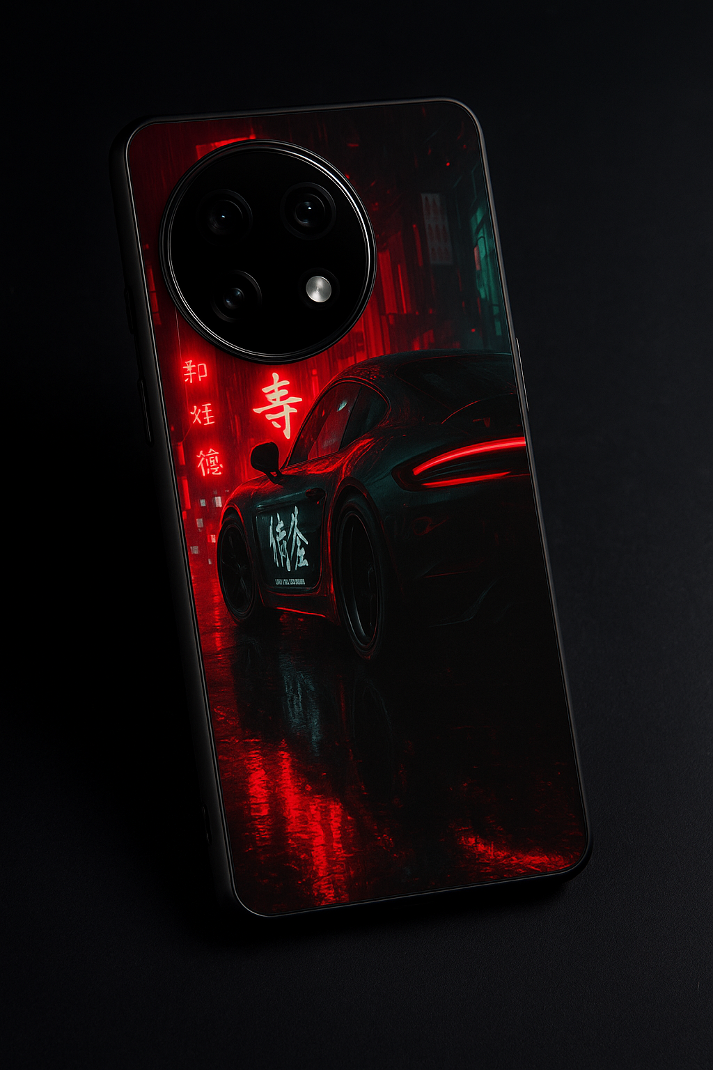 Aesthetic Car Focus Premium Glass Back Cover For One Plus 13, 12, 11, 10, Nord Serie