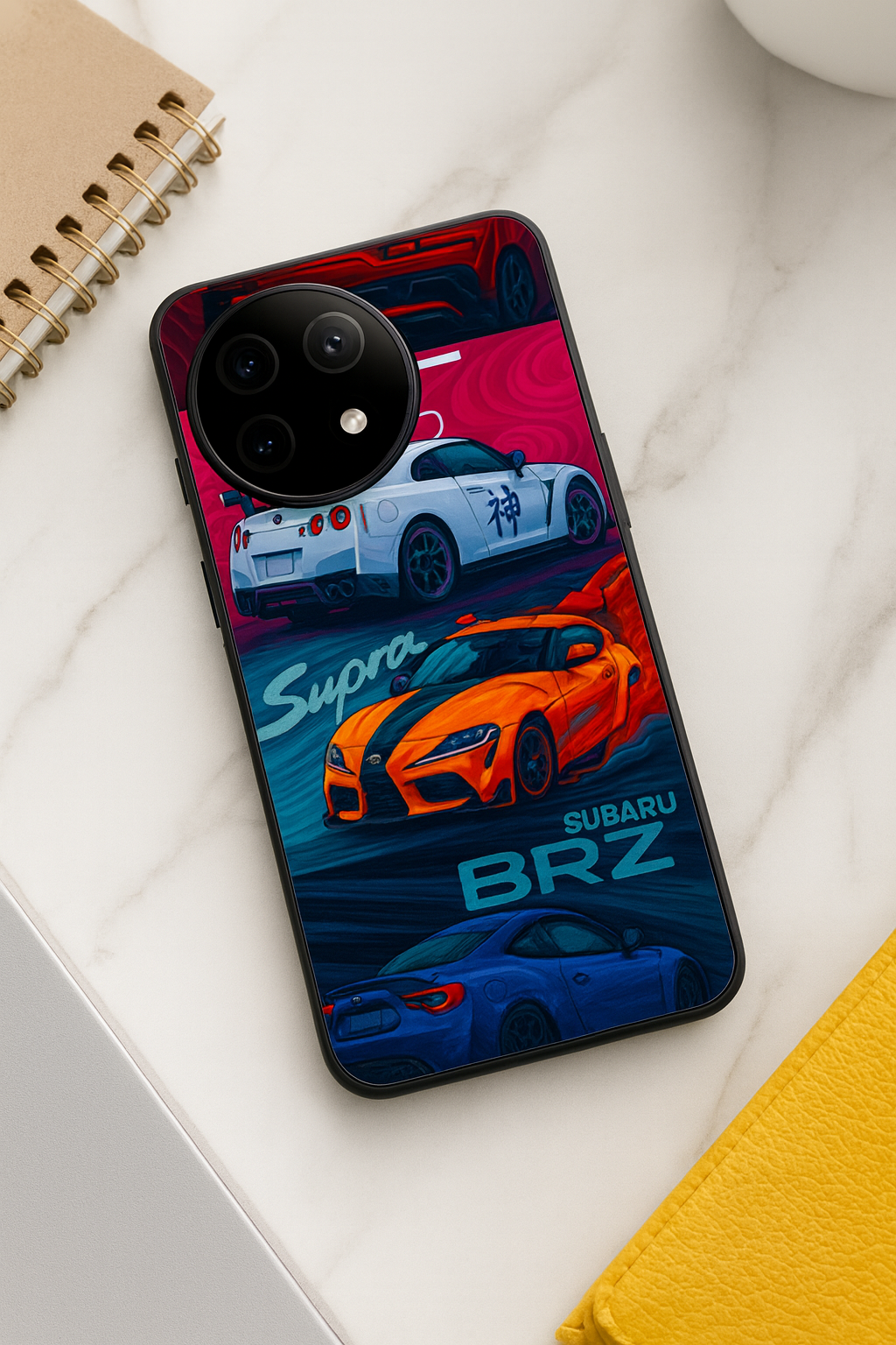 Car Lover Premium Glass Back Cover For One Plus 13, 12, 11, 10, Nord Series