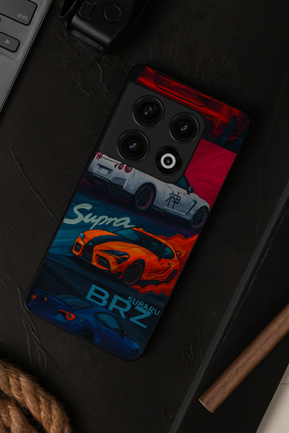 Car Lover Premium Glass Back Cover For One Plus 13, 12, 11, 10, Nord Series