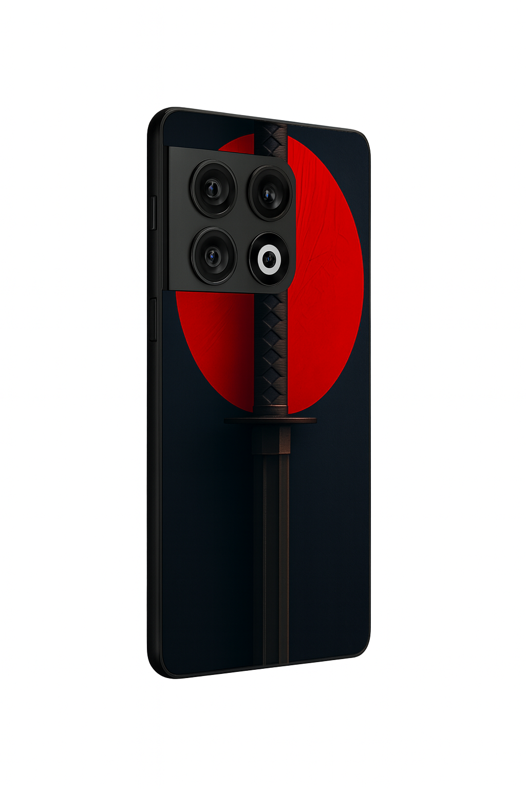 Katana Abstract Shot Premium Glass Back Cover For One Plus 13, 12, 11, 10, Nord Series