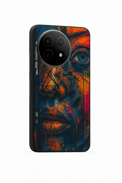 Neon Soul Premium Glass Back Cover For One Plus 13, 12, 11, 10, Nord Series