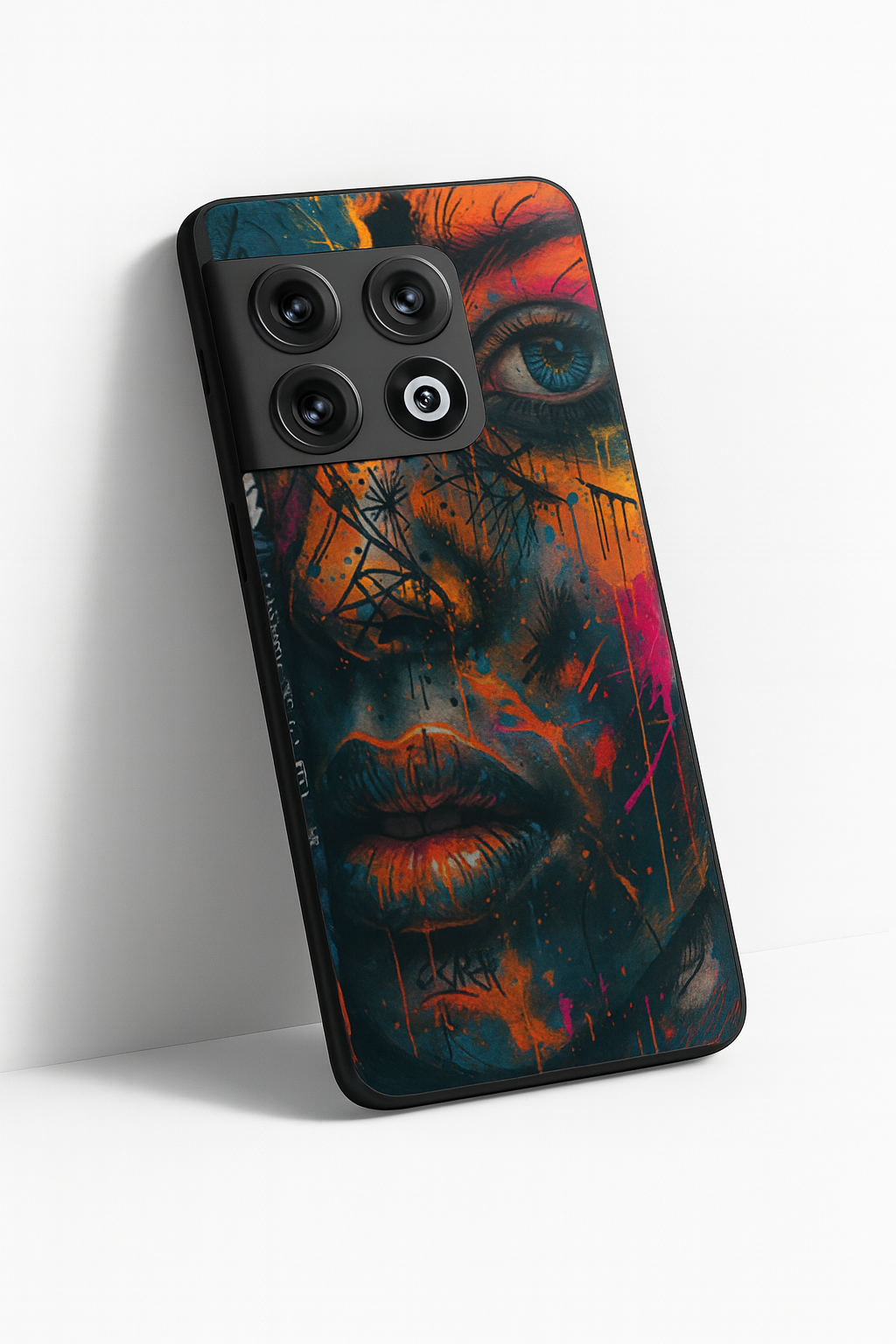 Neon Soul Premium Glass Back Cover For One Plus 13, 12, 11, 10, Nord Series