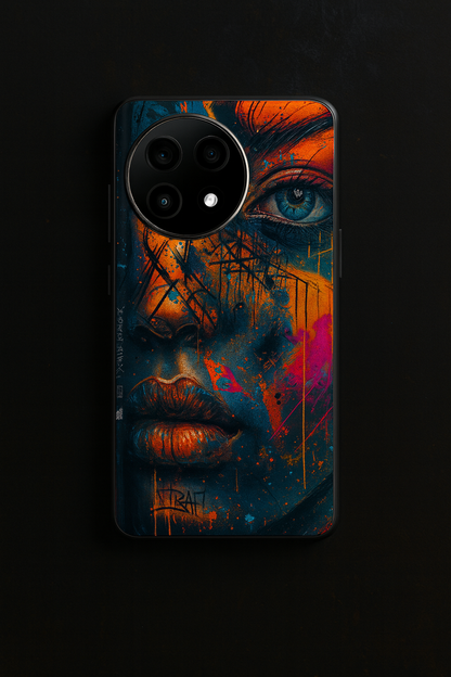 Neon Soul Premium Glass Back Cover For One Plus 13, 12, 11, 10, Nord Series