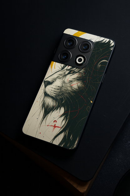 Roar Within Premium Glass Back Cover For One Plus 13, 12, 11, 10, Nord Series