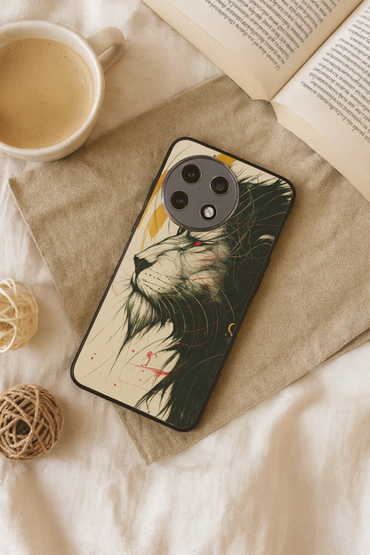 Roar Within Premium Glass Back Cover For One Plus 13, 12, 11, 10, Nord Series