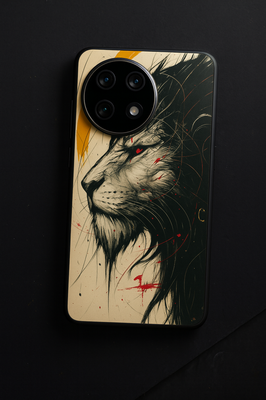 Roar Within Premium Glass Back Cover For One Plus 13, 12, 11, 10, Nord Series