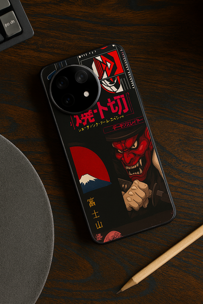 Dragon Graffiti Premium Glass Back Cover For One Plus 13, 12, 11, 10, Nord Series