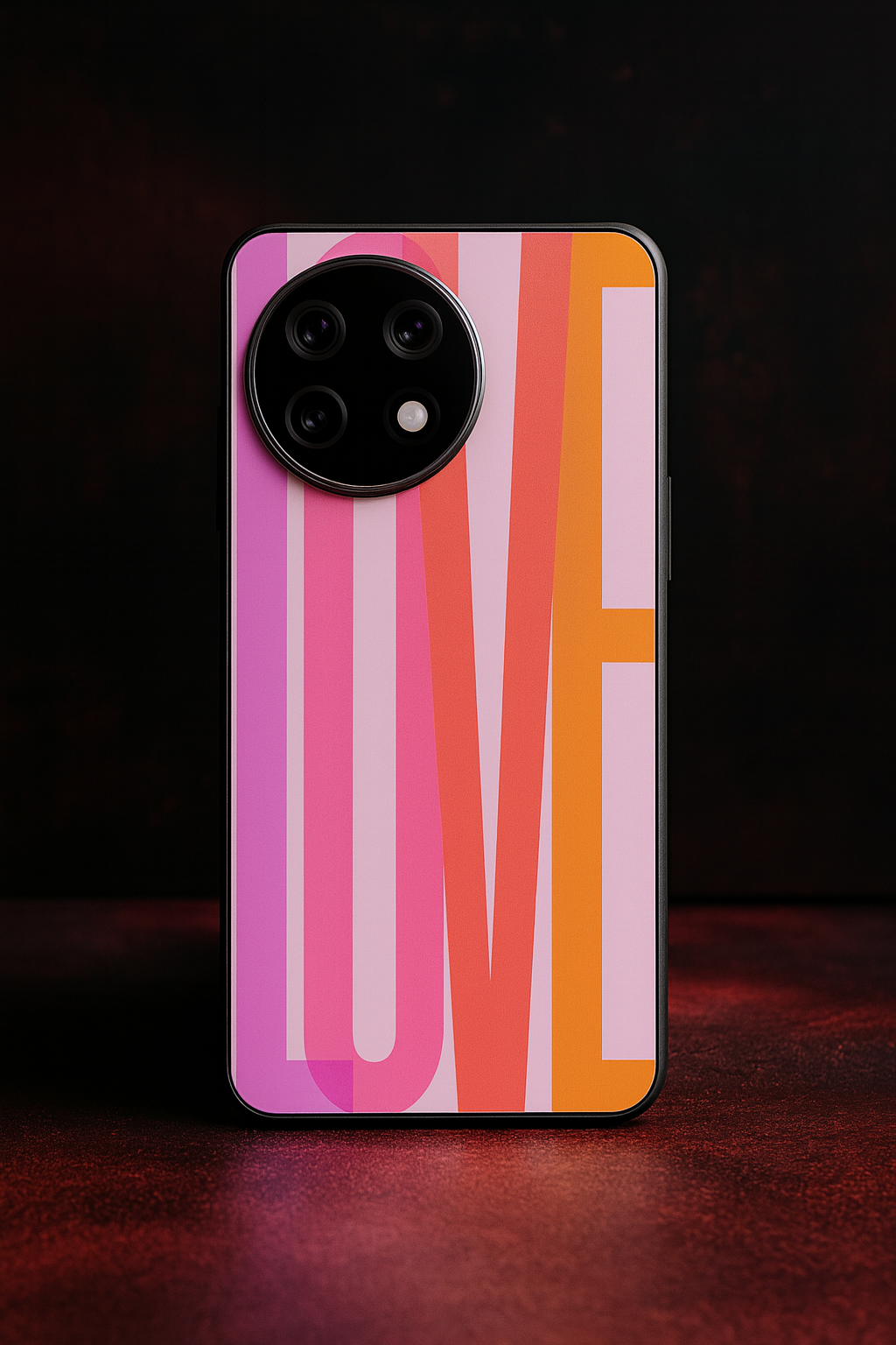 Bold Love Premium Glass Back Cover For One Plus 13, 12, 11, 10, Nord Series