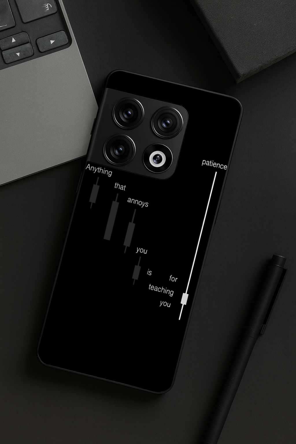 Candle Wisdom Premium Glass Back Cover For One Plus 13, 12, 11, 10, Nord Series