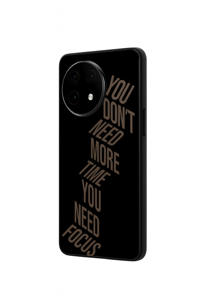 Focus Mode Premium Glass Back Cover For One Plus 13, 12, 11, 10, Nord Series