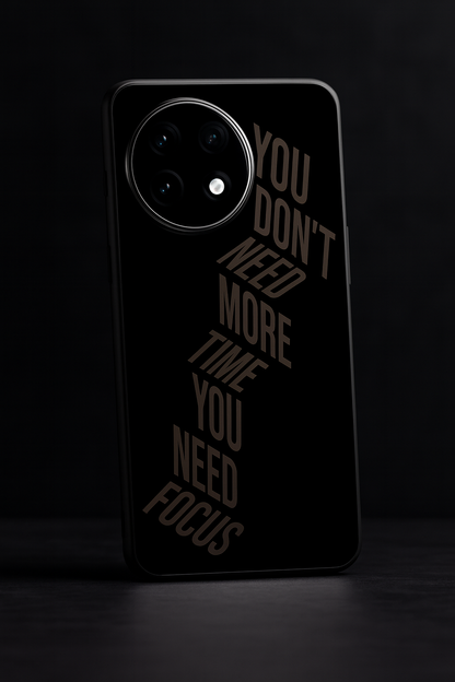 Focus Mode Premium Glass Back Cover For One Plus 13, 12, 11, 10, Nord Series