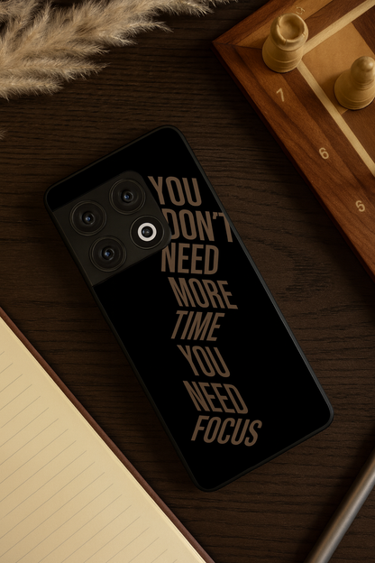 Focus Mode Premium Glass Back Cover For One Plus 13, 12, 11, 10, Nord Series