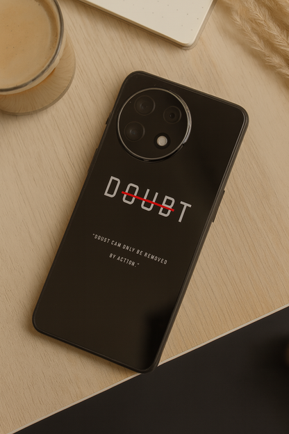 No Doubt Premium Glass Back Cover For One Plus 13, 12, 11, 10, Nord Series