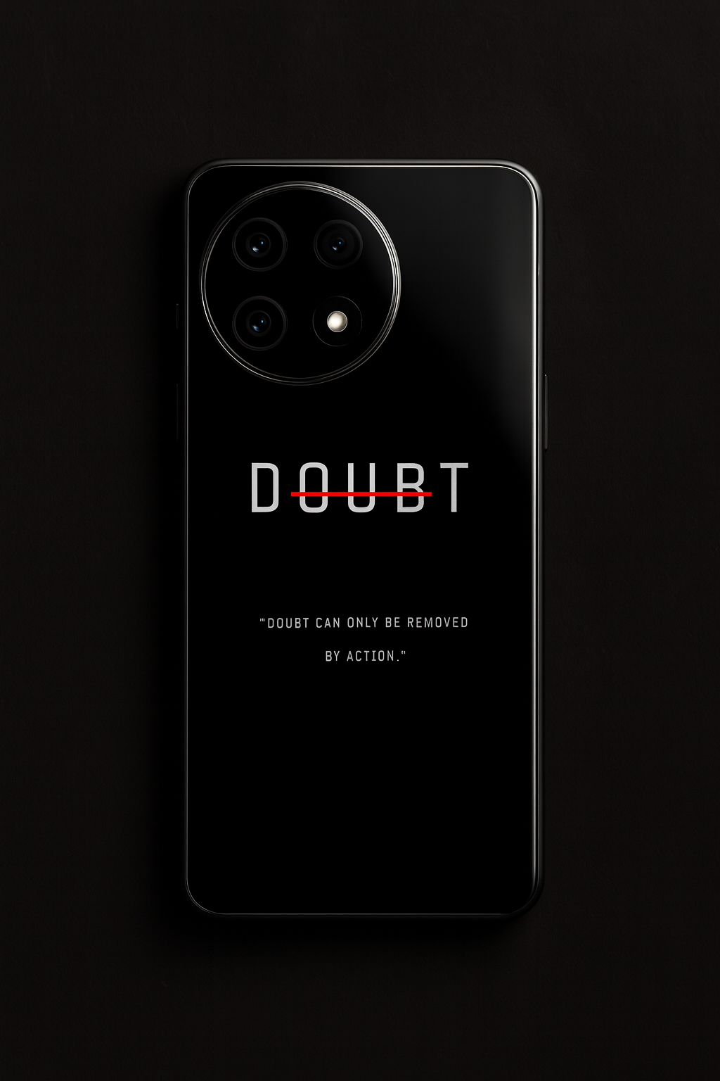 No Doubt Premium Glass Back Cover For One Plus 13, 12, 11, 10, Nord Series