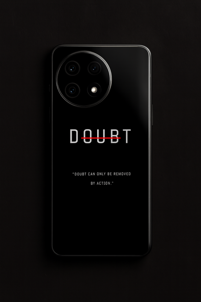 No Doubt Premium Glass Back Cover For One Plus 13, 12, 11, 10, Nord Series