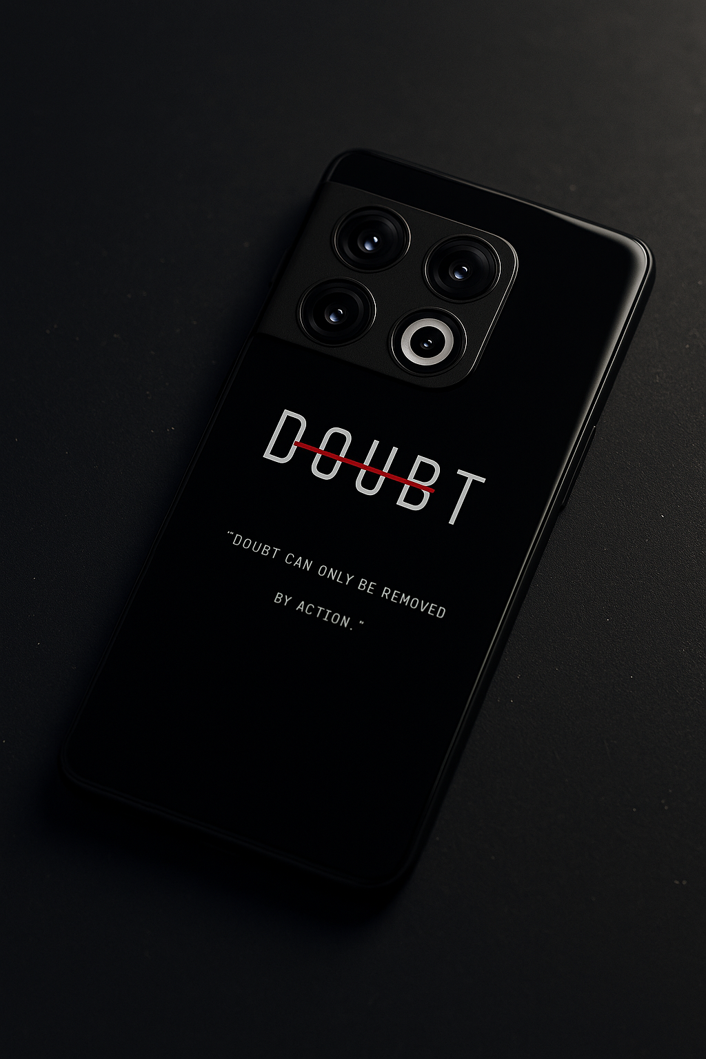 No Doubt Premium Glass Back Cover For One Plus 13, 12, 11, 10, Nord Series