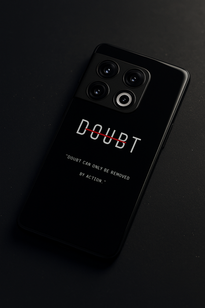 No Doubt Premium Glass Back Cover For One Plus 13, 12, 11, 10, Nord Series