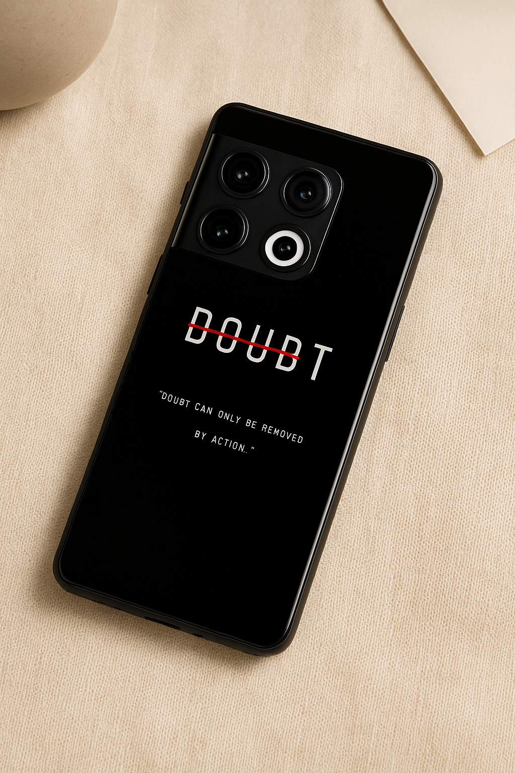 No Doubt Premium Glass Back Cover For One Plus 13, 12, 11, 10, Nord Series