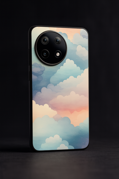 Cloud Of Dreams Premium Glass Back Cover For One Plus 13, 12, 11, 10, Nord Series