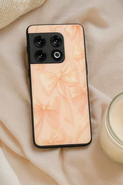 Silky Bows Premium Glass Back Cover For One Plus 13, 12, 11, 10, Nord Series