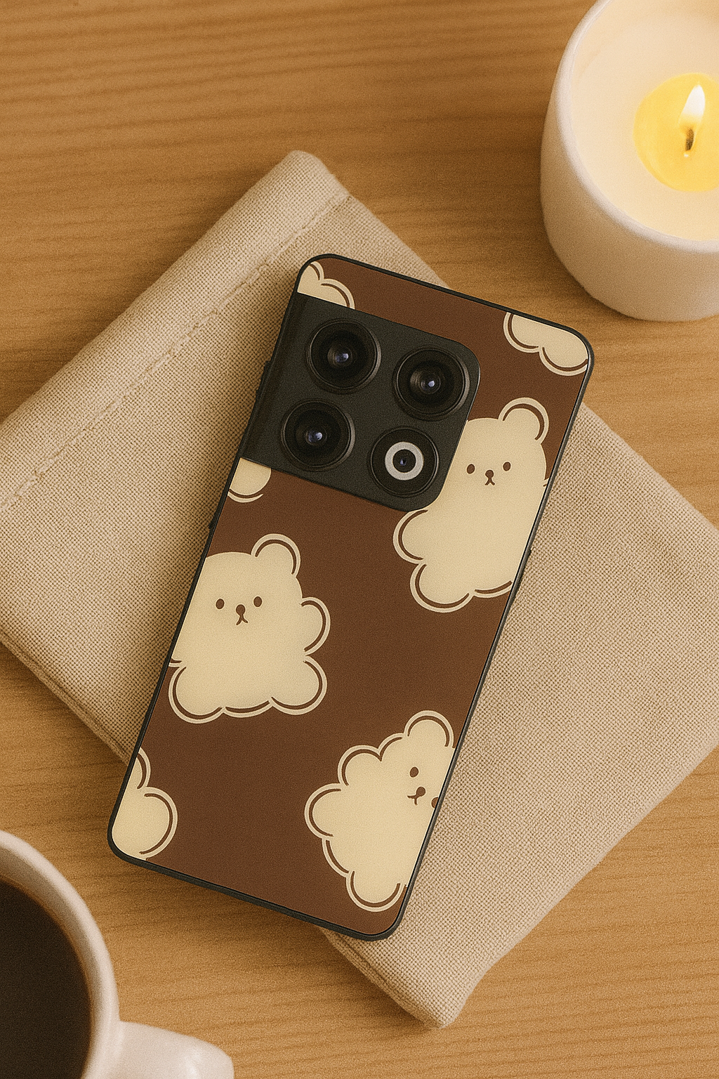 Teddy Overload Premium Glass Back Cover For One Plus 13, 12, 11, 10, Nord Series