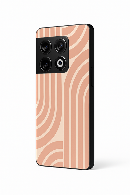Abstract Arc Premium Glass Back Cover For One Plus 13, 12, 11, 10, Nord Series