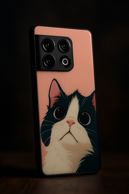 Dreamy Cat Premium Glass Back Cover For One Plus 13, 12, 11, 10, Nord Series