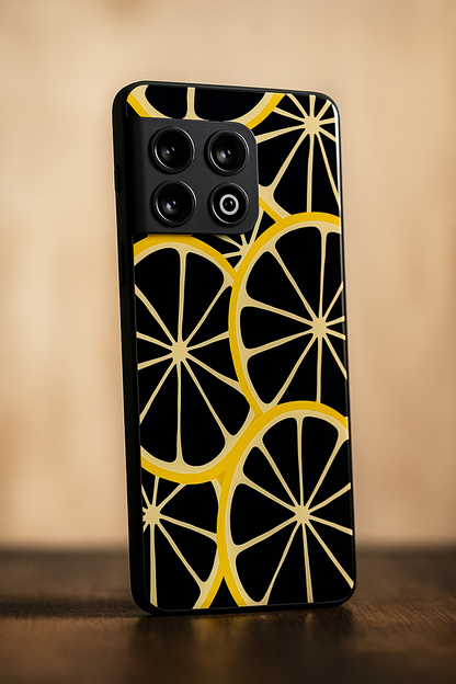 Lemon Pop Premium Glass Back Cover For One Plus 13, 12, 11, 10, Nord Series