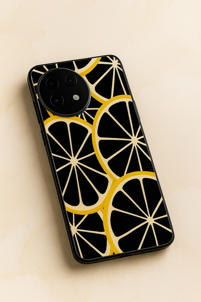 Lemon Pop Premium Glass Back Cover For One Plus 13, 12, 11, 10, Nord Series