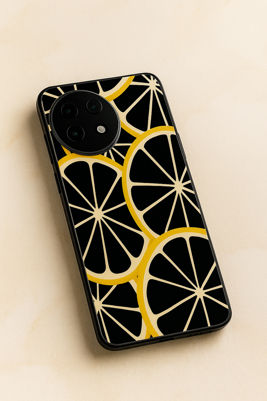 Lemon Pop Premium Glass Back Cover For One Plus 13, 12, 11, 10, Nord Series