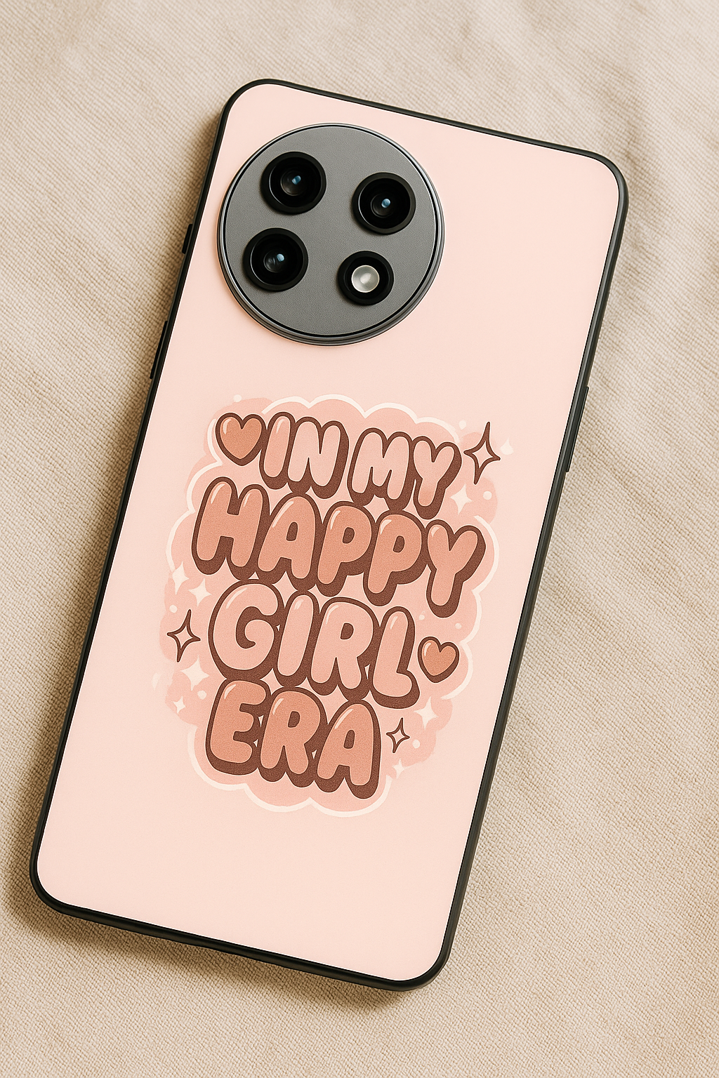 Happy Girl Era Premium Glass Back Cover For One Plus 13, 12, 11, 10, Nord Series