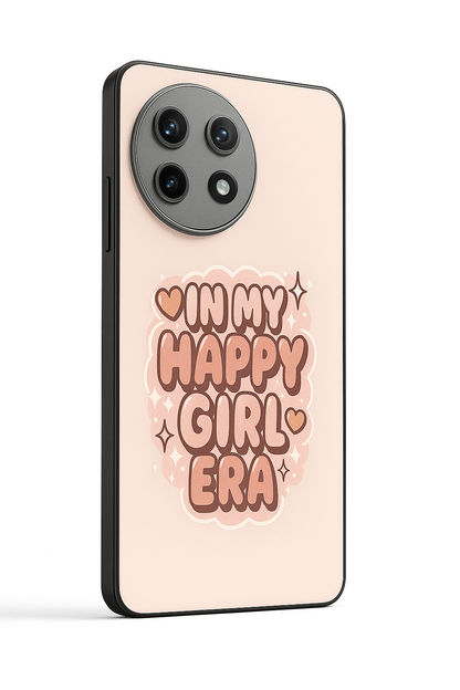 Happy Girl Era Premium Glass Back Cover For One Plus 13, 12, 11, 10, Nord Series