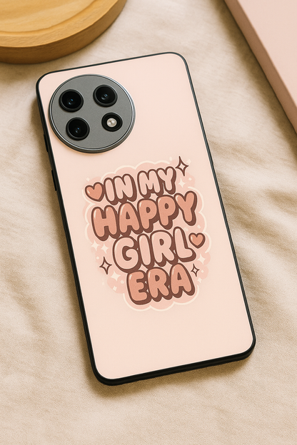 Happy Girl Era Premium Glass Back Cover For One Plus 13, 12, 11, 10, Nord Series