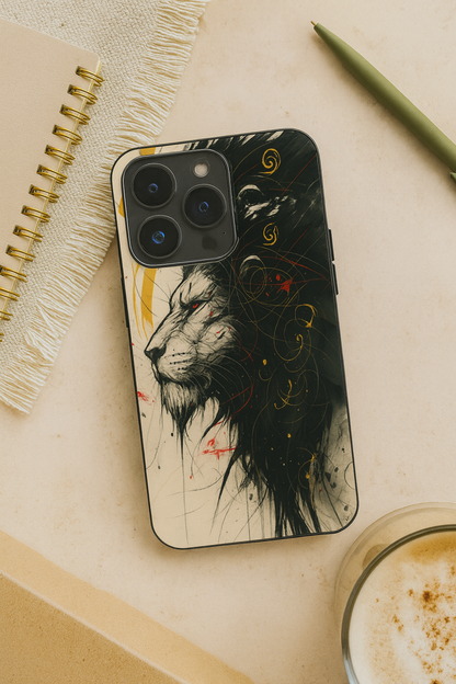 Roar Within Premium Glass Back Cover For iPhone 11,12,13,14,15,16,17 Models