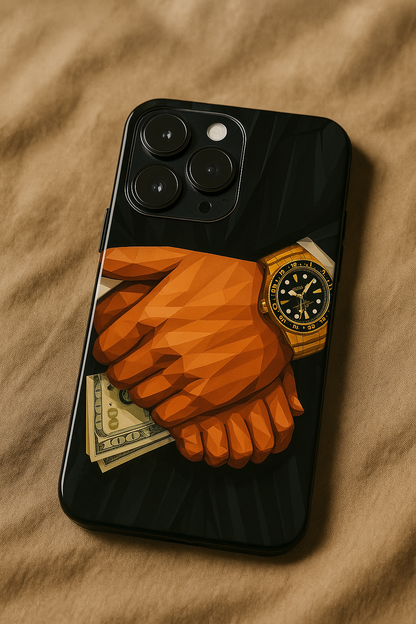 Money Matters Premium Glass Back Cover For iPhone 11,12,13,14,15,16,17 Models