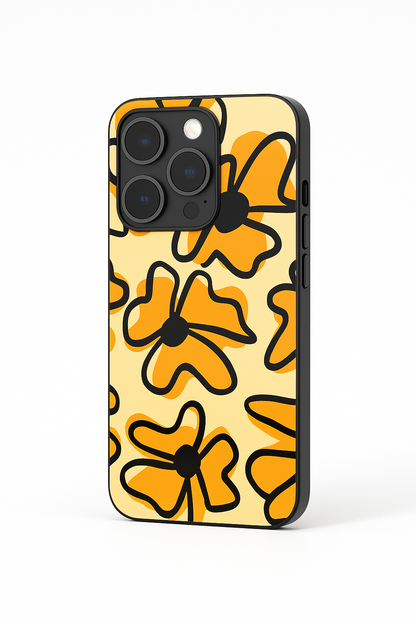 Crayon Petals Premium Glass Back Cover For iPhone 11,12,13,14,15,16 Models