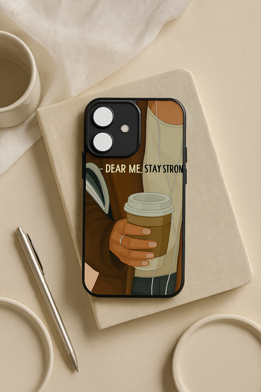 Stay Strong  Premium Glass Back Cover For iPhone 11,12,13,14,15,16 Models