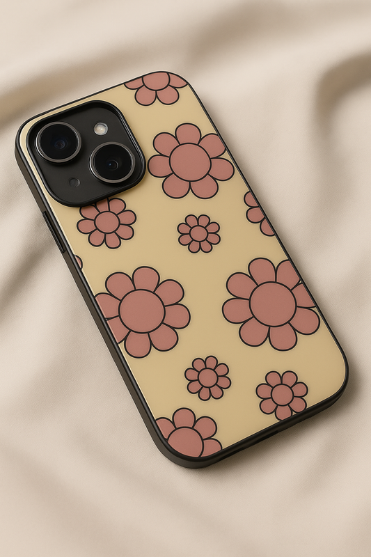 Flowery Freak Premium Glass Back Cover For iPhone 11,12,13,14,15,16,17 Models