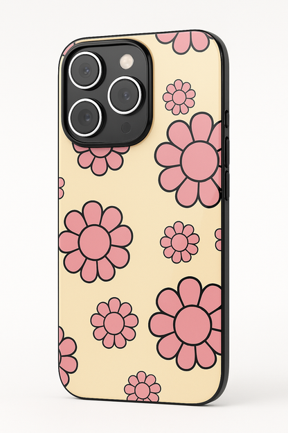 Flowery Freak Premium Glass Back Cover For iPhone 11,12,13,14,15,16,17 Models