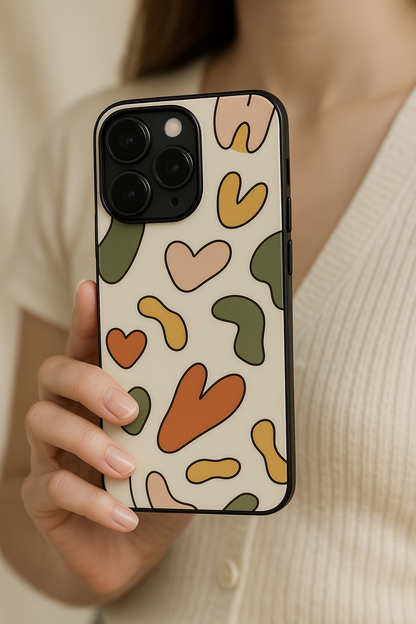 Color Lover Premium Glass Back Cover For iPhone 11,12,13,14,15,16 Models