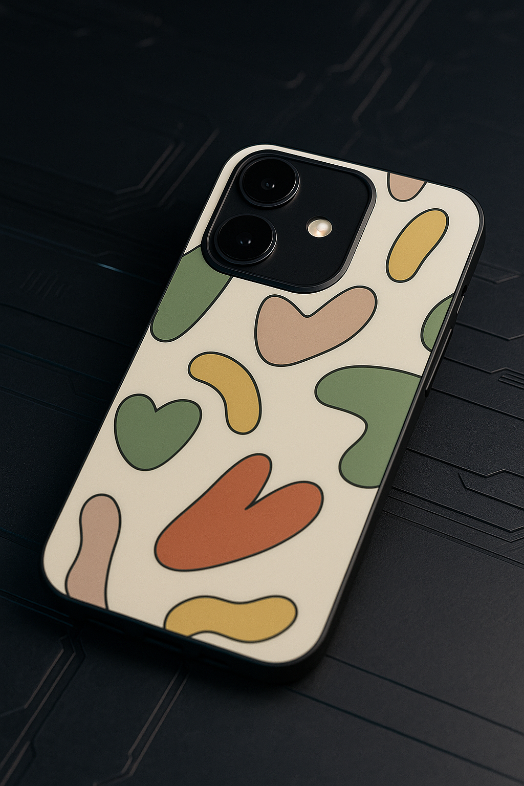 Color Lover Premium Glass Back Cover For iPhone 11,12,13,14,15,16 Models